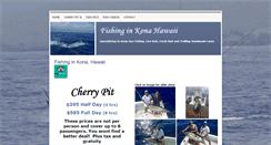 Desktop Screenshot of fishingchartersinkona.com